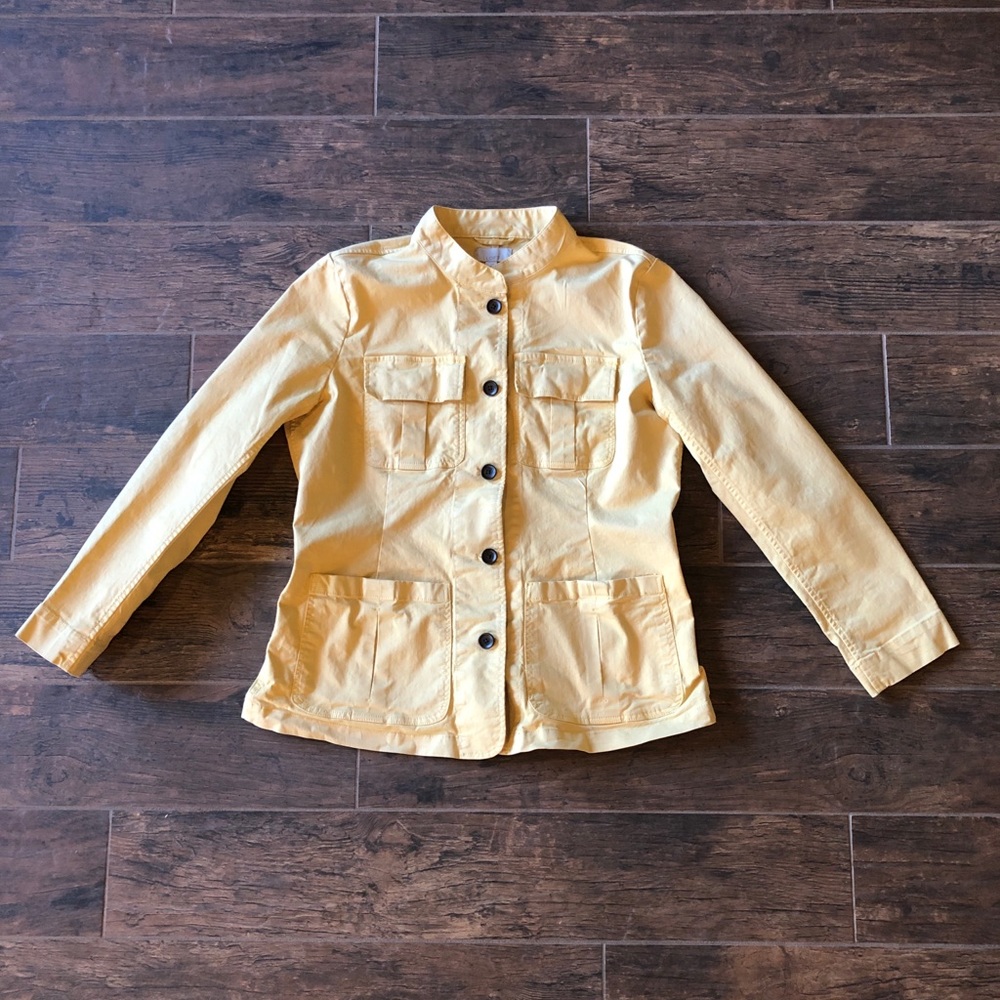 Loft Butter Yellow Utility Jacket